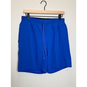 Lululemon Mens M Pace Breaker Lined Shorts Cobalt Blue Athletic Running 7"